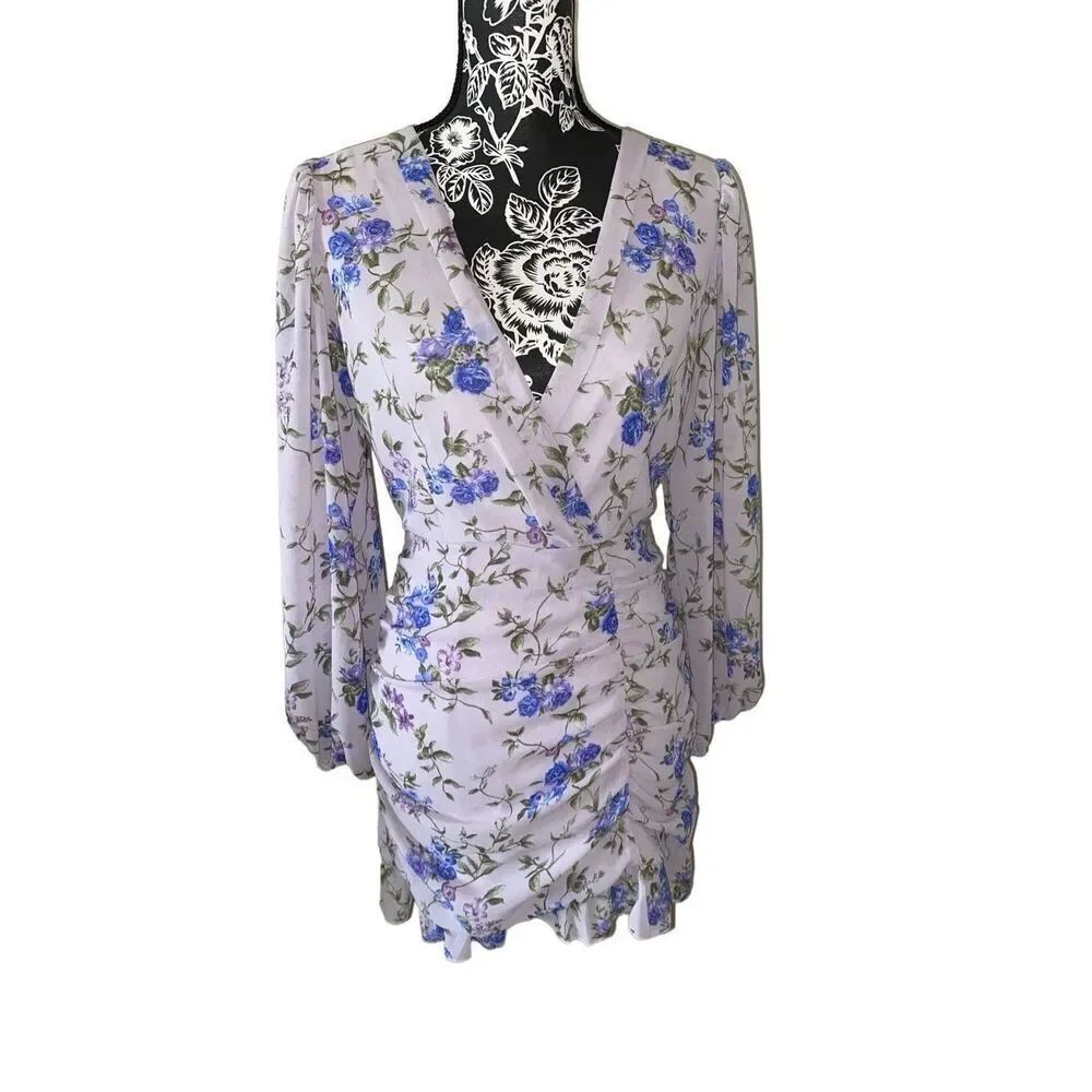 Forever 21 Floral Mini Dress Formal Sundress Flower Ruffles Party